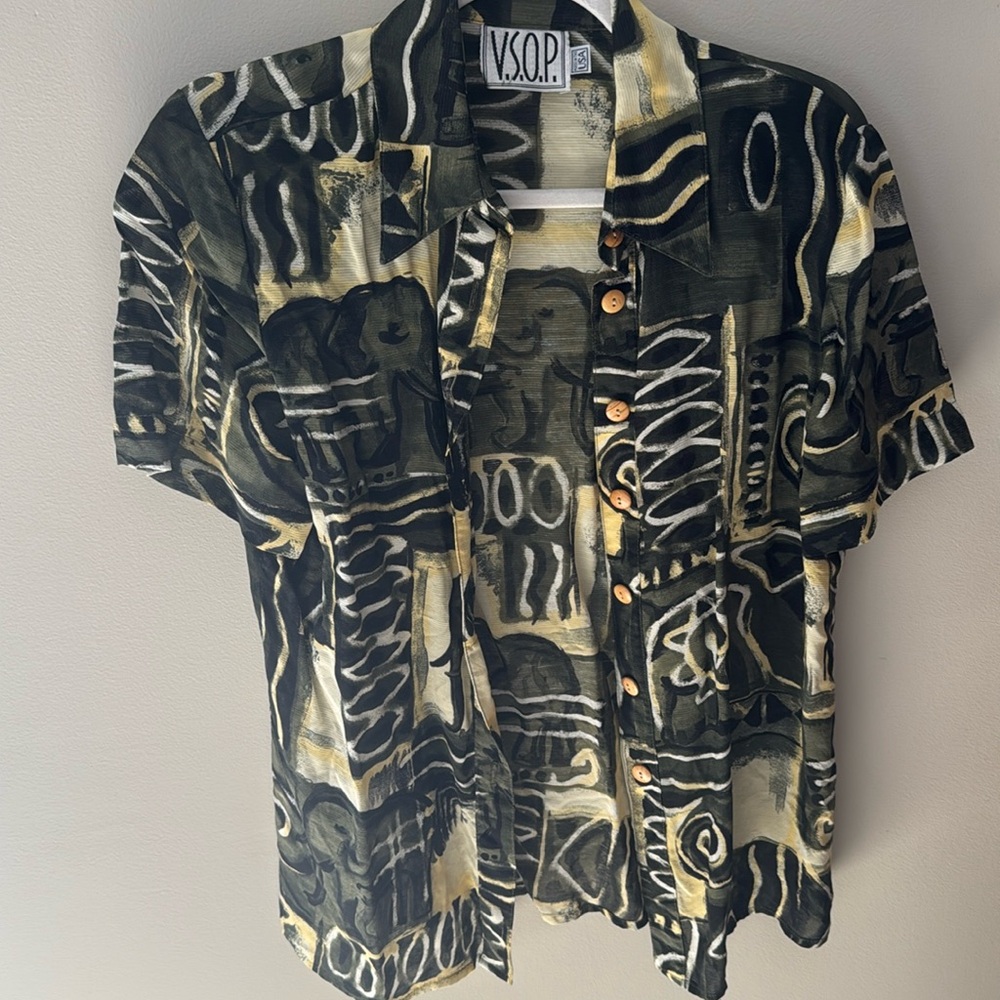 Vintage Button Top